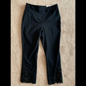 INC Crop Pant with Lace Detail